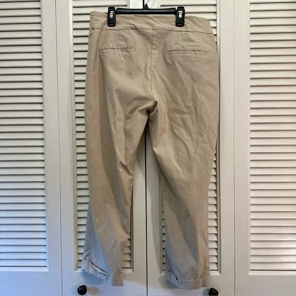 Tribal Khaki colored Pull on Trousers Size 16 - Picture 2 of 3